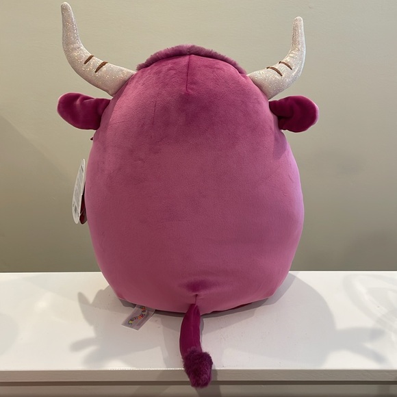 ⚡️NWT 12” York the Magenta Pink Highland Cow Valentine Squishmallow - Picture 4 of 5